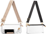 Clear Purse for Women - Stadium Approved Clear Bag for Events with Zipper, Crossbody Bag for V1258-DP02-F-341