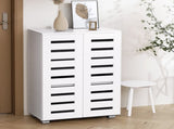Artiss Shoe Rack Storage Cabinet 20 Pairs 5-tier White Alster FUR-W-SHOE-LVD02-WH