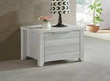 Bedside Table 2 drawers Storage Table Night Stand MDF in White Ash V43-BST-CELWHA