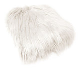 Mia Luxury Long Hair Faux Fur Throw Rug 127 x 152 cm Ivory V442-ATX-THROW-23LUXMIA-IVORY-RE