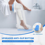 Waterproof Wide Full Leg Cast Cover Reusable for Shower after Surgery with Non-Slip Bottom, V1369-AZ3-W-18888