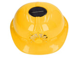 Hard Hat with Solar Fan Plastic Ventilated Safety Helmet Breathable Hard Cap with Removable Lining V1294-YM0901-3111230238113