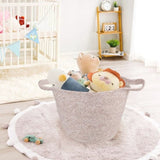 2 Piece Cotton Rope String Carry Handles Storage Baskets Set V915-MB0051