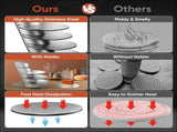 Cups, Cups Set with Decorative Rack, Stainless Steel Tabletop Display Round Cup V1258-DP02-C-669