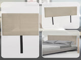 Linen Fabric Double Bed Headboard Bedhead - Beige V63-800807