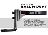 Adjustable Height Tow Hitch Ball Towbar Drop Mount Tongue Trailer Tow Bar 4000KG V379-TOWBAR5BLK