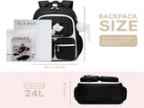 Girls' Backpack, Breathable Backpack for Girls, Grades 1-5, Casual School Bag for Kids, Elementary V1188-MS-313-0295