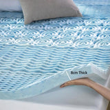 7 Zone Memory Foam Topper Mattress Toppers Cool Gel Pad Mat Medium Firm 8cm Thick 183cm x 203cm V201-W12782462