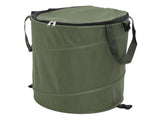 Camping Trash Can with Zippered Lid 24 Gallons Large Capacity Foldable Portable Garden Garbage V1294-YM0901-3111240240813