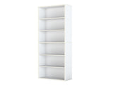 Levede 6 Tier Book Shelf Adjustable Shelves White CH1154-6-WH