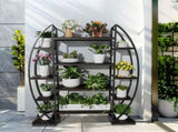 8 Tier Jumbo Plant Stand Vase Shape Flower Bonsai Pot Display Rack Indoor Outdoor V767-HJ-ZM1376