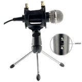 Metal Condenser Microphone Set - PC/Laptop Studio Recording Microphone Kit V1263-JX-3664