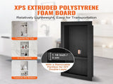Shower Ready for Tile 40.64 x 81.28 cm, Double Shelf Organizer, Square Corners Wall-inserted V952-SLLYBK2C16YCZ39ANV0