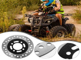 Replacement Iron Brake Disc for Go Kart Braking Systems, Silver Finish, 1 Set Durable and Reliable V1192-AZ-W-28317