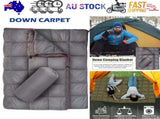 Down Camping Blanket Camping Hiking Puffy down Blanket Packable Lightweight GRAY V201-W13050225