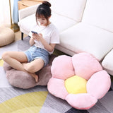 SOGA Pink Whimsical Big Flower Shape Cushion Soft Leaning Bedside Pad Floor Plush Pillow Home Decor SCUSHION082