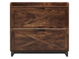 Levede Shoe Cabinet 2 Flip Drawers Storage Organiser Removable Shelf Hallway EA0294-WA-2-AU
