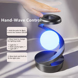 Gray Modern Night Light Spiral Design LED Night Light Ambient Lighting Wireless V1347-124-GRA-76998