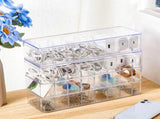 4 Pcs Cable Organizer Box with Wire Ties, Plastic Cord Storage Box with Lid, Electronics Organizer V1258-DP02-C-3164