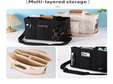 White Large Capacity Multi-Compartment Tote Bag - Stylish and Versatile for Women, Ideal for V888-ELOSUNG17063