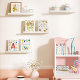 2 Pack Floating Shelves Wall Mounted, No Drilling Self Adhesive Wall Shelves for Bathroom, Living V1237-ZY00B0CXP7P6ZL