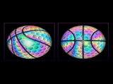 Reflective Luminous Glow Basketball Wear-Resistant PU Big hexagon 1Pc V1308-DSZKI-287
