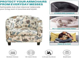 2 Pieces Club Chair Slipcover Stretch Waterproof Tub Chair Slipcover Armchair Covers Sofa Cover V1370-AZ4-16645