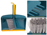 Handheld Broom and Dustpan Set in Green, PP Material for Quick and Easy Cleaning, Compact 1 Set V1366-AZ2-W-21079
