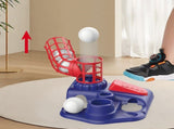 2-in-1 Kids Baseball Training Toy Set with Automatic Pitching and T-Ball Stand, Indoor and Outdoor V1341-ZY-QWMURNJM-2IN1-RED