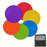 12Pcs Football Training Auxiliary Marker Disc Mat Game Sport Teach Tool V1308-DSZKI-959