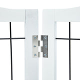 VEVOR Free Standing Dog Gate, 32" H x 96.5" W Freestanding Pet Gate, 4 Panels Foldable Dog Gate for V952-KZDMZCWMBSSMNJA1FV0