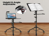 Mobile Laptop Tripod 11-16 Inch on Wheels 82-170cm Height Adjustable Projector Portable V985-LAPTOPTRIPOD