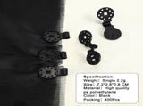 400 Pcs Black Shade Cloth Plastic Clips Round Sunshade Net Fixing Clip Fabric Clips for Garden Anti V1258-DP02-C-2253