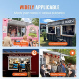 VEVOR Concession Window 91x91cm, Aluminum Alloy Food Truck Service Window with Awning Door & Drag V952-FWCK36X36INC0H2VGV0