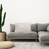 SOGA 2X 30cm Romantic French Mosley Jacquard French Jungle Jacquard Raw Edge Waist Throw FRENCHCUSHION226X2