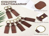 50PCS Wooden Keychain Blanks Rectangle Wood Keychain Blanks with Leather Strap Engraving Blanks Key V1366-AZ2-W-15720