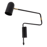 Swing Arm Wall Sconce Iron E27 E26 Adjustable Angle Modern Bedside Hardwired Reading Sconce for V1294-YM0901-3119230160711