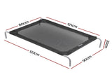 i.Pet Pet Dog Bed Elevated Trampoline Durable Raised Heavy Duty Large Dogs 90x137cm Black PET-BED-ET-XXL137-BK
