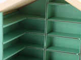 Miniature Doll House Bookshelf Anxiety Bookshelf Ornament Wooden Stress Relief Bookshelf for Room V1294-YM0901-3115240100311