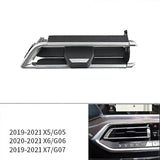 Front Left Center AC Vent Grille Repair Kit ABS Replacement For X5 X6 X7 G05 G06 G07 2019 2021 Black V1189-LC-HW-00534