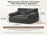 Soft Corduroy Kids Armchair with Pockets, Comfy Foam-Filled Lounge Seat for Bedroom Living Room V1341-ZY-AZA5DQVS-PINK