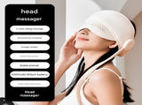Capless Version Electric Head Massage Hat with Inflatable Airbags - 6-Zone Scalp Therapy for V888-ELOSUNG34458