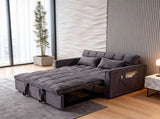 Fashionable Modern and Multi-functional Foldable Velvet Sofa Bed - Green V1316-W2353P252434