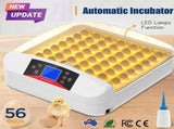 56 Eggs Automatic Incubator LED Hatching Digital Chicken Duck Poultry Hatcher AU V201-W12466585