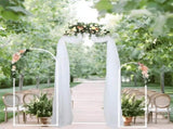 Metal Arch Backdrop White Stand Wedding Arch Stand Set of 3 Square Arched Frame for V985-METALBACKDROPWHITE