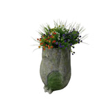 Quirky Frog Planter w Hole Plug 26cm V637-49473FRG