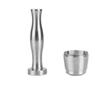 Stainless Steel Reusable Coffee Capsules with Press Coffee Tamper Refillable Coffee Pod Filter for V1263-JX-2414