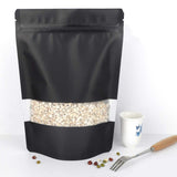 400 Resealable Mylar Stand Up Bags 28.5x19cm - Black Food Packaging Zip Pouch V238-SUPDZ-39481007800400