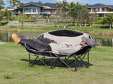 Double Camping Chairs Outdoor Lawn Camping Couch Heavy Duty Folding Chairs Strong Loading Capacity V985-CAMPINGSOFA