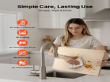 Pizza Stone, 508 x 355 mm Rectangular Cordierite Pizza Stone, Extra Large Baking-Stone with PP V952-PSSJQSJX2014UO3YE001V0